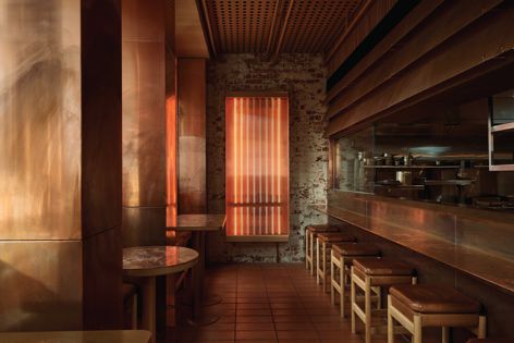 BKK by Dion Hall, shortlisted in the Best Restaurant Design category. Photography: Earl Carter.