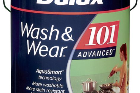 Washable paints in the Dulux Wash & Wear range contain less than five grams of volatile organic compounds (VOCs) per litre.