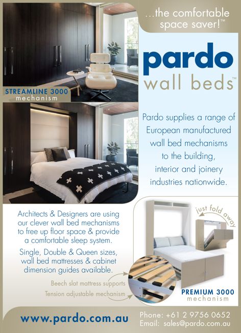 Wall bed mechanisms by Pardo