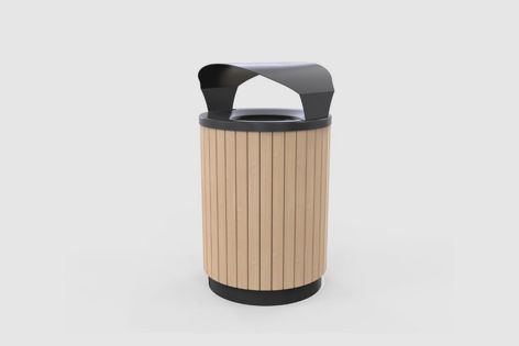 London outdoor litter bins seamlessly coordinate with a variety of furniture pieces in the Astra range.