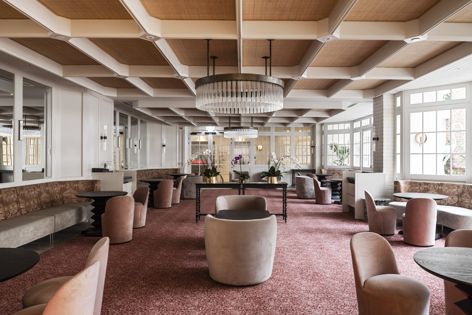 The renewed Continental Sorrento, a 145-year-old hotel located on Victoria’s Mornington Peninsula, was designed by Woods Bagot.
