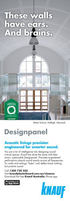 Designpanel acoustic lining from Knauf