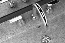 Chisel tapware by Faucet Strommen
