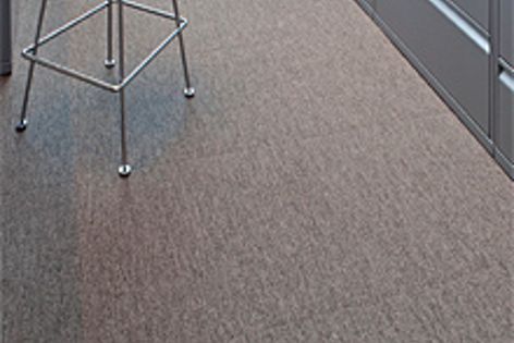 Spun carpet flooring is available in various recycled backings.