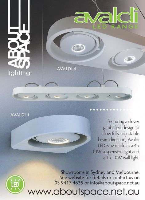 Avaldi LED lighting range from About Space
