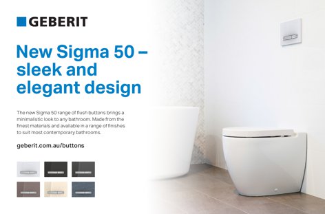 Sigma 50 flush buttons by Geberit