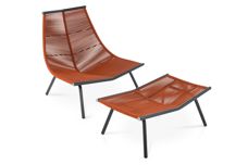 Laze 002 lounge chair and footstool by Roda