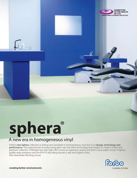 Sphera homogeneous vinyl flooring by Forbo
