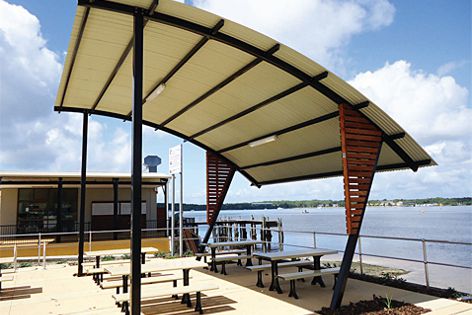 With 24 years of experience, Landmark Products can help designers create a unique park shelter.