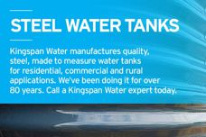 Steel water tanks by Kingspan Water