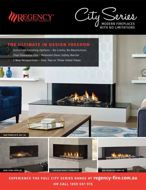 City series fireplaces from Regency