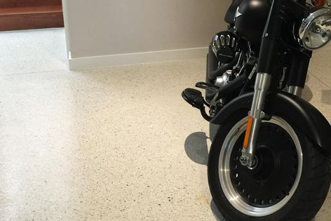 Ventura can be applied over existing floors, inside and out, to create a modern, hard-wearing surface. 