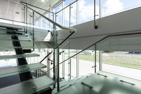 Glasswork’s ArchiLam anti-slip glass flooring allows specifiers to create light-filled interior spaces without compromising on practicality or safety.