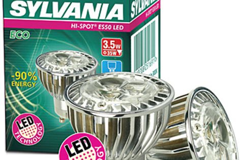 Sylvania’s new Hi-Spot LED represents a huge saving in both energy and CO2 emissions.