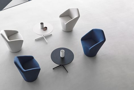Toan Nguyen designed the Penta armchairs for Viccarbe, an energetic furniture collection now available from Space.