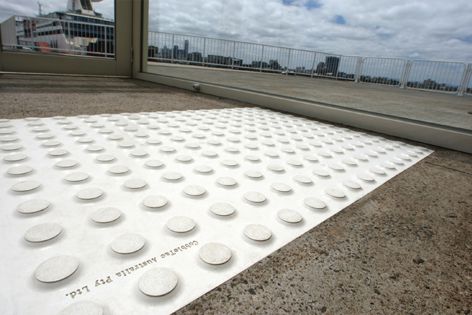 PolyPad® tactiles in white balance safety and aesthetics at Port Melbourne’s Station Pier.