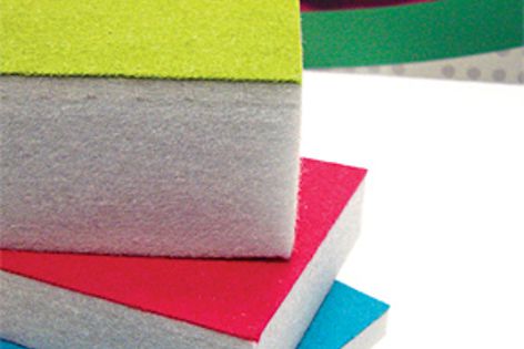 EcoQuiet acoustic panels can be laminated with fabric from a wide range of colours.