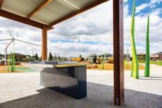Stoddart Town and Park street furniture at Roxburgh Park